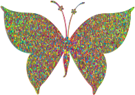 Prismatic Colorful Tiled Butterfly 3