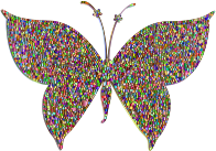 Prismatic Colorful Tiled Butterfly 4