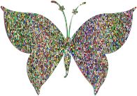 Psychedelic Tiled Butterfly