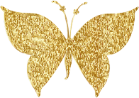 Gold Tiled Butterfly