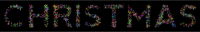 Prismatic Abstract Floral Christmas Typography 2 With Background