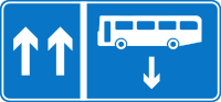Roadsign Bus opposite