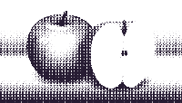 halftone apple 7