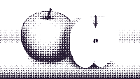 halftone apple 10