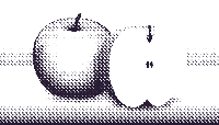 halftone apple 11