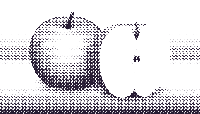 halftone apple 15