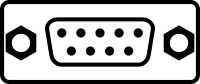 DB 9 D-sub connector