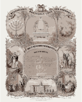 Bnai Brith membership certificate 1876