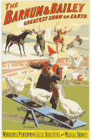 Barnum & Bailey clowns and geese2