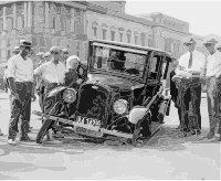 Auto wreck, USA, 1923