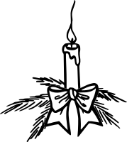 A Candle with a Bow