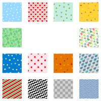 Pattern set "All year round" without clipped Easter pattern
