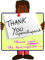 The GʊGʊ-team is saying thank you to Openclipart