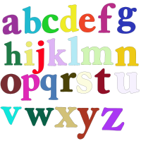 Lowercase alphabet