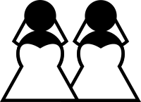 Two Brides Sign