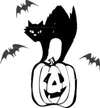 Architetto Gatto nero (Black Cat Halloween)