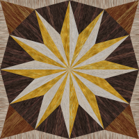 wooden triangle tiling 1
