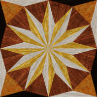 wooden triangle tiling 2