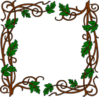 Leafy frame (colour)