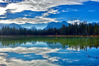 Surreal Lake Reflection