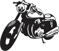 Classic Motorcycle Silhouette