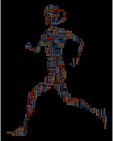 Woman Running Word Cloud
