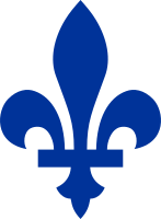 Fleur de lis du drapeau du Québec