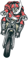 Motorcycle Santa