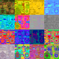 random generated colour map filter pack