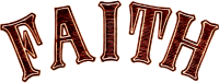 Noble characteristic typography - faith