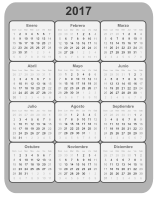 Calendario 2017 B/N