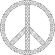 Guilloche Peace Sign