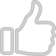 Guilloche Thumbs Up