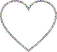 Prismatic Guilloche Heart