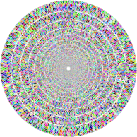 Prismatic Guilloche Vortex