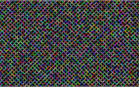 Prismatic Gustavo Rezende's Rings Pattern