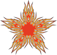 Abstract Flames Design 3
