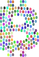 Prismatic Bitcoin Logo Fractal