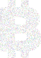 Prismatic Bitcoin Logo Binary