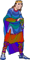Shakespeare characters - old king (colour)