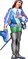 Shakespeare characters - cavalier 1 (colour)