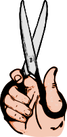 Scissors and Hand