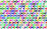 Prismatic Abstract Arrows Pattern