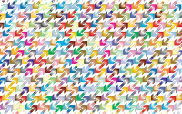 Prismatic Abstract Arrows Pattern 2