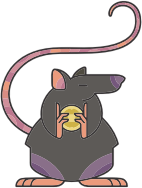 Stylized Cartoon Rat