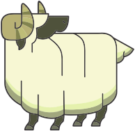 Stylized Cartoon Ram