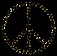 Gold World Religions Peace