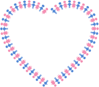 Male And Female Symbols Holding Hands Heart