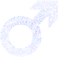 Male Symbol Fractal No Background