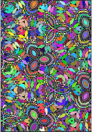 Prismatic Abstract Floral Coloring Design